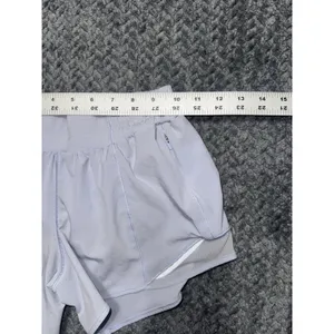 LULULEMON Women's Speed Up Shorts Serene Blue stretch Black Size 2 thumbnail 4