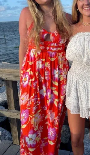 Free People Sundress Floral Maxi thumbnail 1