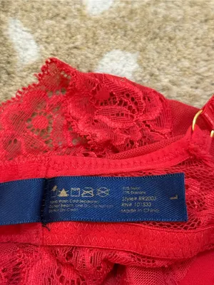 Rachel Roy Red Lace Bodysuit Teddy Size L Underwire Sheer Lingerie thumbnail 9