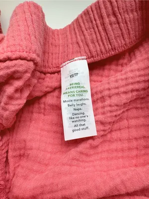 aerie Gausy Coral Crop Beach Top XS NWT thumbnail 5
