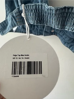 Princess Polly NEW! Denim Blue Paige Top thumbnail 4