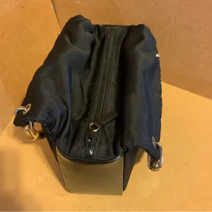 Gucci Black Nylon & Glazed Leather Tote Bag With Bamboo Handles thumbnail 12