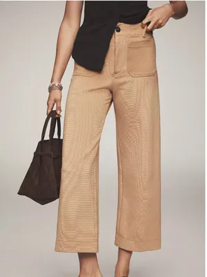 Anthropologie NWT The Colette Knit Crop Wide-Leg Pants by Maeve thumbnail 2