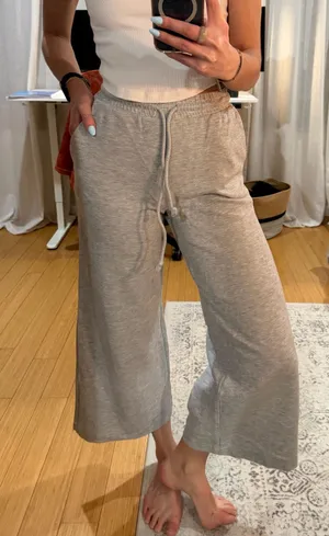 ZARA Wide-Leg Cropped Pants thumbnail 1