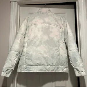 Free People Movement Bunny Slope Printed Puffer Mountain Mint Sage Medium NWT thumbnail 8