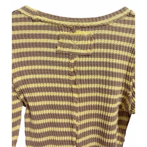 Free People We The Free Pretty Little Thermal Oat Combo-Elise Stripe Women's Size Small‎ thumbnail 4