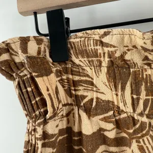 Urban Outfitters Teresa Printed Paperbag Pants Size Medium Linen Blend *No Belt* thumbnail 9