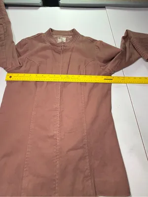 Tulle Anthropologie Dusty Rose utility Jacket tight large Fitted Military Boho thumbnail 4