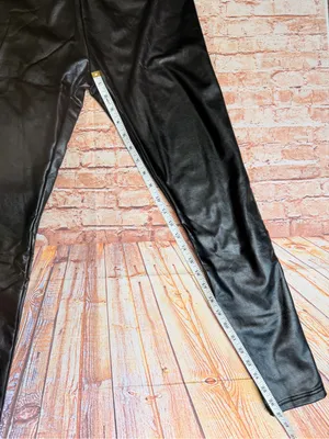 bp Black Faux Leather-Look Leggings thumbnail 2