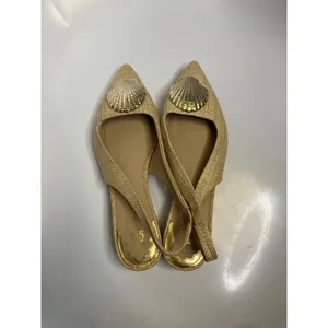 Jennifer Sumko Antonio Melani Slingback Flats Womens 6M Tan Excellent Shell thumbnail 5