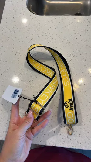Boutique Iowa Hawkeyes purse strap thumbnail 2