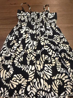 Nine West Black and White Tie-Front Sundress Size CS - C31-064 thumbnail 8