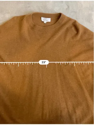 & Other Stories Paris Atelier Brown Cashmere Crew Neck Sweater SMALL thumbnail 4