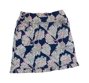 Tennis skirt, golf skort jean‎ Pierre Paris Lilly floral navy pink lucky bahama thumbnail 1