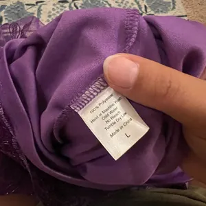 Lucy‎ in the Sky Floral Mesh Dress in Purple L thumbnail 12
