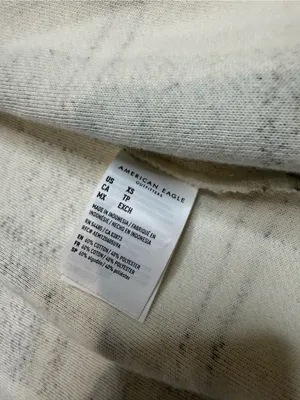 American Eagle Plaid Button Front Shacket XS | Gray & Ivory | Like New thumbnail 6