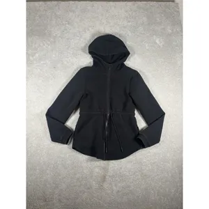 Varley HOODED Anset Tie front jacket in Black Size S~VERY NICE thumbnail 4