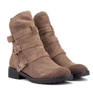 Vintage Foundry Womens 9.5 Brown Buckle Justine Ankle Boots thumbnail 1