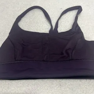Lululemon purple sport bra size 4 thumbnail 3