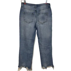 We The Free Women's Jeans Distressed Ripped Button Fly Crop Raw‎ Hem Denim 26 thumbnail 6