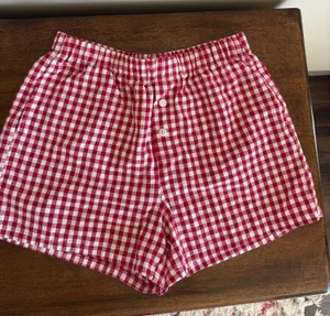 Pretty Garden Red Gingham Shorts thumbnail 1