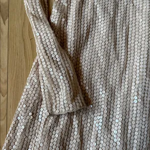Elegant Cream Long Sleeve Dress thumbnail 2