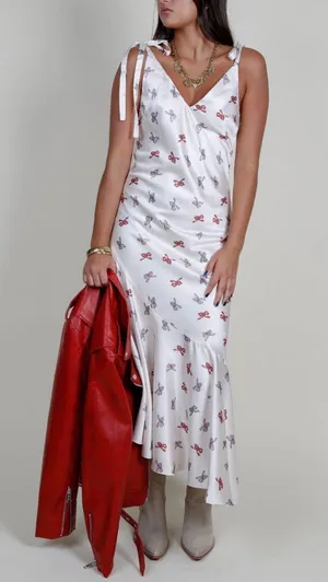 Jacquie the label bow dress thumbnail 1