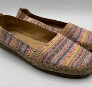 Aerosoles Stitch N Turn Multicolor Stripe Espadrille Flats Womens 10 Boho thumbnail 1