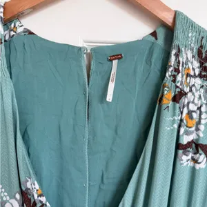 Free People All I Got Floral Printed Maxi Dress 0 XS Blue thumbnail 5