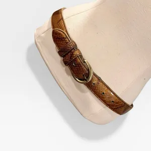 American Vintage Vintage Genuine Snakeskin Leather Belt Brown Python S/M 29–33” thumbnail 4