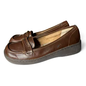 Vintage 90s Y2K Mudd Loafer Shoes Brown Womens Sz 8M Babydoll Dark Academia thumbnail 6