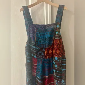 Rising International Patchwork Overalls Blue Size M thumbnail 2