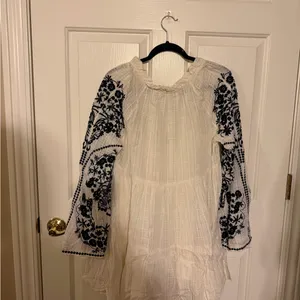 Free People White and Black Mini Dress thumbnail 3