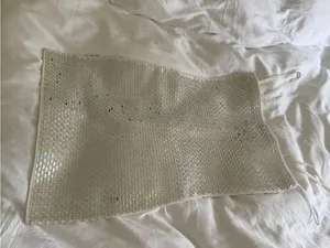 Retrofête NEW Avanya Knit Mirror Crystal Sequin Embellished White Mini Dress S thumbnail 5