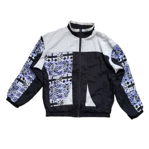 Vintage Etirel Windbreaker Jacket Medium Southwestern Aztec Geometric Lined 90s thumbnail 2