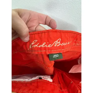 Eddie Bauer Red Corduroy Pants‎ Slightly Curvy Slightly Flared Size 6 Womens thumbnail 3