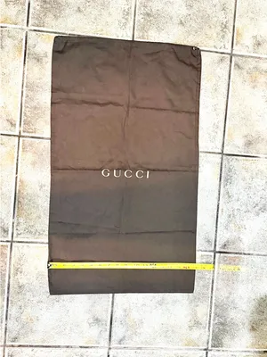 Gucci Brown Logo Dust Bag thumbnail 2