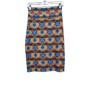 LuLaRoe Cassie Women's Light Blue A Line Skirt thumbnail 2