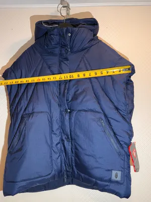 NWT FP Movement by Free People Navy Quilted Parker Hooded Poncho Puffer Vest thumbnail 9