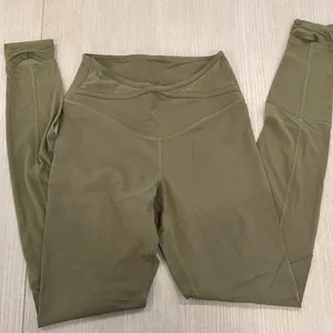Lululemon mesh olive leggings thumbnail 1