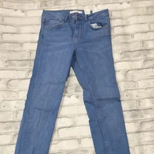 Zara blue denim jeans thumbnail 2