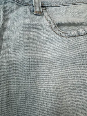 American Eagle Button Fly Patchwork Tomgirl Jeans Size 14 thumbnail 5