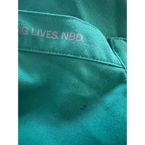FIGS Women's Rafaela Oversized Scrub Top green size large thumbnail 11
