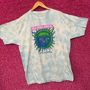 Sublime 40oz to Freedom Neon Sun Ska Rock Band Tie Dye XL thumbnail 3
