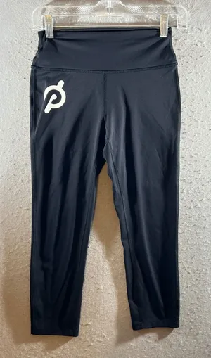 1267 | Peloton High Waisted Logo Athletic Crop Leggings‎ Black Womens S thumbnail 1