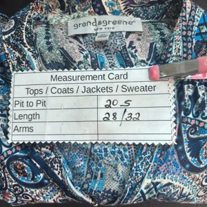 Womens Paisley Tunic Top Blue‎ Medium Blue thumbnail 7