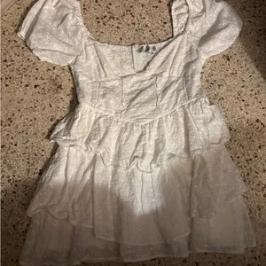 Be Cute Mini Dress in white from Hello Molly. Large white thumbnail 6