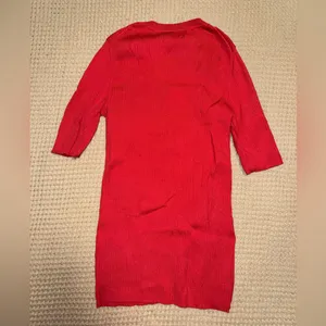 Banana Republic Ribbed Elbow-Sleeve Sweater in Scarlet thumbnail 3