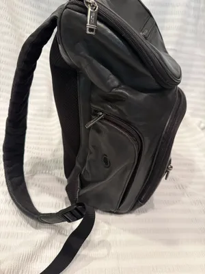 Tumi leather backpack Black thumbnail 2