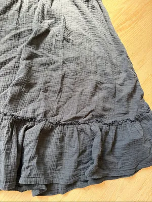Quince 100% Organic Cotton Gauze Smocked Maxi Skirt Medium thumbnail 2